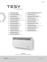 Tesy 230V- 50Hz 500 Watt Electric Wall Hung Panel Heater Manual de utilizare