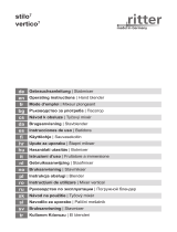 Ritter stilo⁷ stilo⁷ Plus vertico⁷ vertico⁷ Plus Instrucțiuni de utilizare