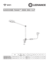 Ledvance Sun@Home Panan Desk Disc Clip Black User Instruction