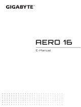Gigabyte AERO 16 (Intel 12th Gen) Manualul proprietarului