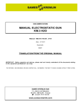 Sames electrostatic gun KM.3 H2O Manual de utilizare