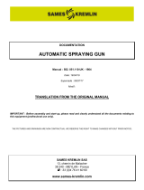 Sames Automatic spraying gun gun Manual de utilizare