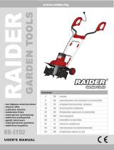 Raider Garden Tools Tiller 230V 1500W 450mm Manual de utilizare