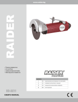 Raider Power Tools Air cut off tool Manual de utilizare