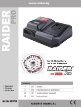 RAIDER Pro R20 Rapid Charger 8A Manual de utilizare