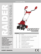 Raider Garden Tools Tiller 230V 1000W 365mm Manual de utilizare