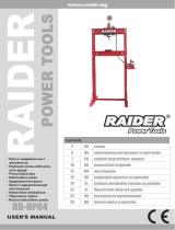 Raider Power Tools Hydraulic Press Manual de utilizare