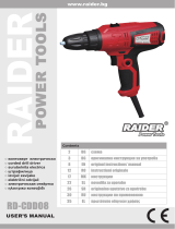 Raider Power Tools RD-CDD08 Manual de utilizare