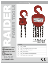 Raider Power Tools Chain block 2t х 3m RD Manual de utilizare