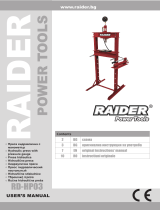 Raider Power Tools Hydraulic Press Manual de utilizare