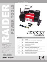 Raider Power Tools Air Compressor 12V DC 120W 35L/min Manual de utilizare