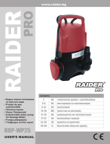 RAIDER Pro RDP-WP25 Manual de utilizare