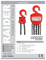 Raider Power Tools Chain block 1t х 3m RD Manual de utilizare