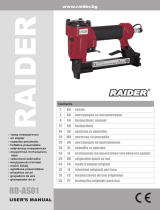 Raider Power Tools Air stapler staples RD-AS01 6-16x12.8x1.0mm Manual de utilizare