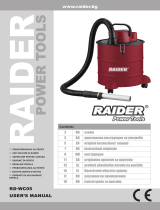 Raider Power Tools Ash Vacuum Cleaner 1000W 18L Manual de utilizare