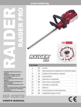 Raider Garden Tools RDP-SCHT20 Manual de utilizare