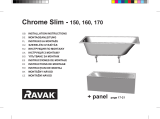 RAVAK Chrome Slim bathtub Ghid de instalare