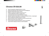 RAVAK Waterfall - Chrome bathtub pilar tap Ghid de instalare