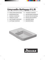 RAVAK BeHappy II Corner Washbasin Ghid de instalare