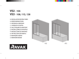 RAVAK VS2 bathtub screen Ghid de instalare
