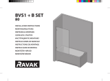 RAVAK BVS1 bathtub screen Ghid de instalare