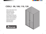 RAVAK Chrome CSDL2 shower door Ghid de instalare