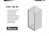 RAVAK Chrome CSD1 shower door Ghid de instalare