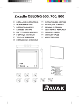 RAVAK Oblong Mirrors 600/700/800 Ghid de instalare