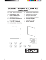 RAVAK Strip Mirrors 500/600/800/900 Ghid de instalare