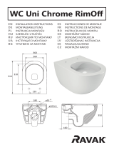 RAVAK Uni Chrome RimOff Toilet Ghid de instalare