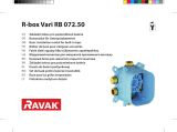 RAVAK R-box Vari, basic body for built-in taps Ghid de instalare