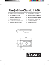 RAVAK Classic II 400 small washbasin Ghid de instalare