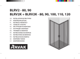 RAVAK Blix BLRV2K+BLRV2K shower enclosure Ghid de instalare