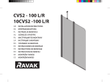 RAVAK 10CVS2 bath screen Ghid de instalare