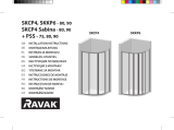RAVAK Supernova SKCP4 Sabina quadrant shower enclosure, short Ghid de instalare