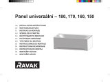 RAVAK Front Panel A U 170 Ghid de instalare
