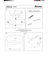 RAVAK Solo bathtub Ghid de instalare