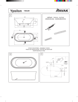 RAVAK Ypsilon bathtub Ghid de instalare