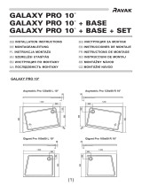 RAVAK Gigant Pro 10° shower tray Ghid de instalare