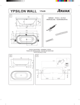 RAVAK Ypsilon Wall bathtub Ghid de instalare