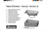 RAVAK Chrome bathtub Ghid de instalare