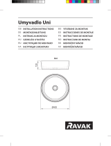 RAVAK Uni Ceramic Washbasin Ghid de instalare