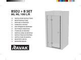 RAVAK Brilliant BSD2 shower door Ghid de instalare