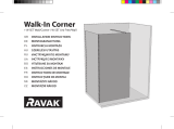 RAVAK Walk-In shower enclosure, Corner model Ghid de instalare