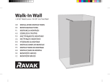 RAVAK Walk-in shower enclosure, Wall model Ghid de instalare