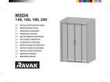 RAVAK MSD4 four-piece shower door Ghid de instalare