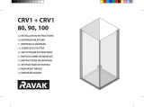 RAVAK Chrome CRV1 + CRV1 shower enclosure Ghid de instalare