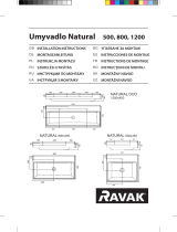 RAVAK Natural 500 Washbasin Ghid de instalare