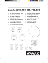 RAVAK Luna Mirrors 500/600/700/800 Ghid de instalare