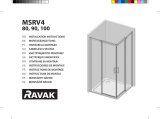 RAVAK MSRV4 four-part corner shower enclosure Ghid de instalare
